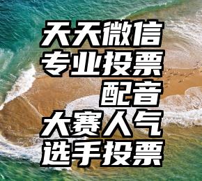 天天微信专业投票   配音大赛人气选手投票