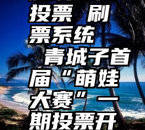 肥城微信投票 刷票系统   青城子首届“萌娃大赛”一期投票开始啦