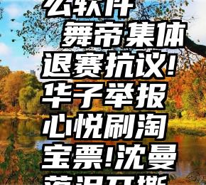 投票的什么软件   舞帝集体退赛抗议!华子举报心悦刷淘宝票!沈曼落泪开撕毕加索