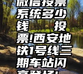 微信投票系统多少钱   投票!西安地铁1号线三期车站闪亮登场!