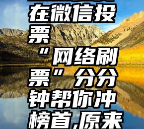 宝宝参赛在微信投票   “网络刷票”分分钟帮你冲榜首,原来靠的是……