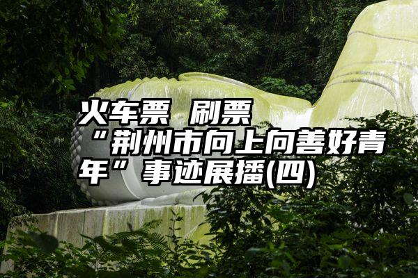 火车票 刷票   “荆州市向上向善好青年”事迹展播(四)