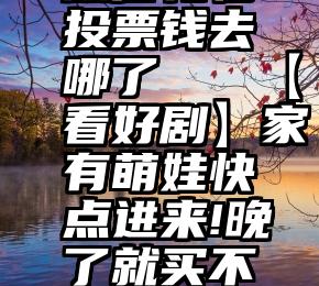 微信礼物投票钱去哪了   【看好剧】家有萌娃快点进来!晚了就买不到票啦