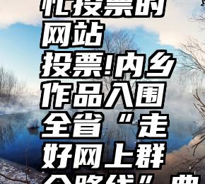 哪里有帮忙投票的网站   投票!内乡作品入围全省“走好网上群众路线”典型案例