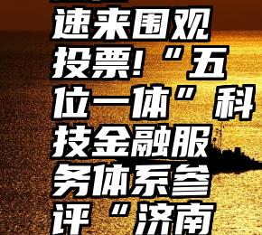 微信我的微信   速来围观投票!“五位一体”科技金融服务体系参评“济南十佳自贸创新案例”