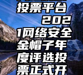 人工刷票投票平台   2021网络安全金帽子年度评选投票正式开启!