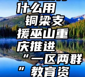 微信订阅号投票有什么用   铜梁支援巫山重庆推进“一区两群”教育资源协同发展