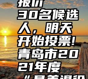 诚信服务免费投票报价   30名候选人，明天开始投票!青岛市2021年度“最美退役军人”评选启动