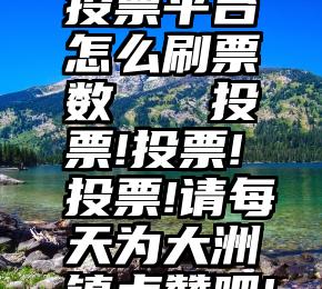 投票平台怎么刷票数   投票!投票!投票!请每天为大洲镇点赞吧!