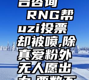 义马市微信投票平台咨询   RNG帮uzi投票却被喷,除真爱粉外无人愿出力,票数不到第一的一半