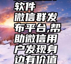 有没有自动投票的软件   微信群发布平台,帮助微信用户发现身边有价值的人脉资源