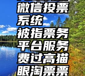 九鲸科技微信投票系统   被指票务平台服务费过高猫眼淘票票回应了