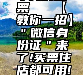 微信平台本身的投票   【教你一招】＂微信身份证＂来了!买票住店都可用!快看如何开通…