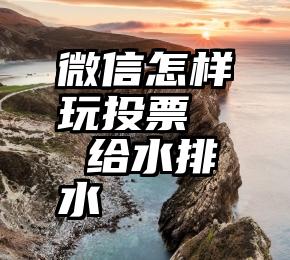 微信怎样玩投票   给水排水