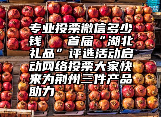 专业投票微信多少钱   首届“湖北礼品”评选活动启动网络投票大家快来为荆州三件产品助力