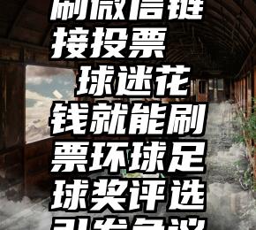 刷微信链接投票   球迷花钱就能刷票环球足球奖评选引发争议