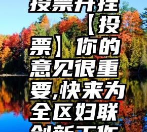 微信软件投票开挂   【投票】你的意见很重要,快来为全区妇联创新工作投票吧!