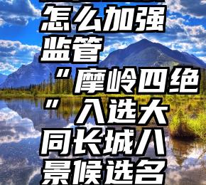 微信投票怎么加强监管   “摩岭四绝”入选大同长城八景候选名单