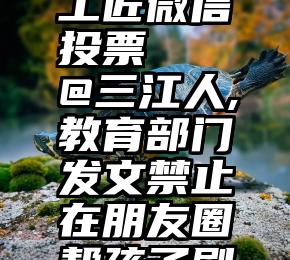 金堂十佳工匠微信投票   @三江人,教育部门发文禁止在朋友圈帮孩子刷票刷屏