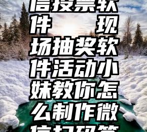 有没有微信投票软件   现场抽奖软件活动小妹教你怎么制作微信扫码签到抽奖