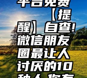 微信投票平台免费   【提醒】自查!微信朋友圈最让人讨厌的10种人,你有吗