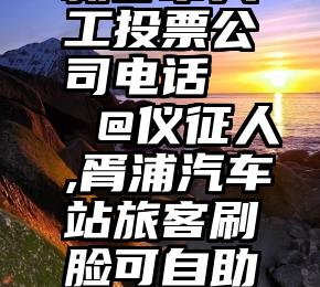 新乡市人工投票公司电话   @仪征人,胥浦汽车站旅客刷脸可自助售取票啦