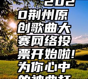 投票表决   2020荆州原创歌曲大赛网络投票开始啦!为你心中的神曲打call!