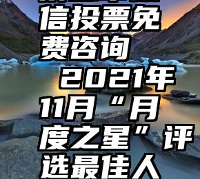 济源市微信投票免费咨询   2021年11月“月度之星”评选最佳人气投票