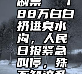 曹县微信投票系统刷票   188万白白扔进臭水沟，人民日报紧急叫停，殊不知这乱象已有16年