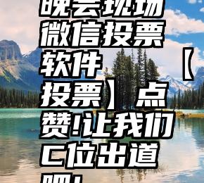 晚会现场微信投票软件   【投票】点赞!让我们C位出道吧!