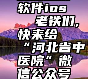 微信投票软件ios   老铁们,快来给“河北省中医院”微信公众号投票啦!