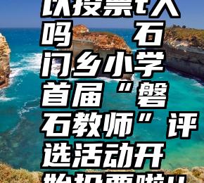 微信群可以投票t人吗   石门乡小学首届“磐石教师”评选活动开始投票啦!!!