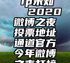 微信投票 ip未知   2020微博之夜投票地址通道官方今年微博之夜打榜规则