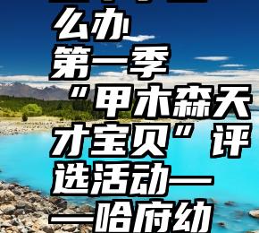 微信投票投不了怎么办   第一季“甲木森天才宝贝”评选活动——哈府幼儿园投票开始啦!