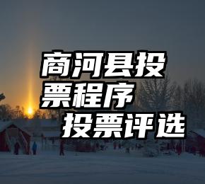 商河县投票程序   投票评选