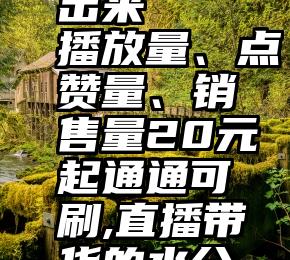 微信刷投票怎么看出来   播放量、点赞量、销售量20元起通通可刷,直播带货的水分究竟有多大