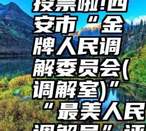 微信 挂机 刷投票   来投票啦!西安市“金牌人民调解委员会(调解室)”“最美人民调解员”评选网络投票活动开始啦!