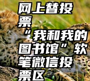 网上替投票   “我和我的图书馆”软笔微信投票区