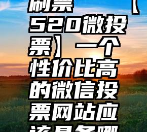 微信里面刷票   【520微投票】一个性价比高的微信投票网站应该具备哪些因素