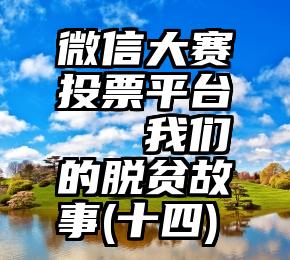 微信大赛投票平台   我们的脱贫故事(十四)