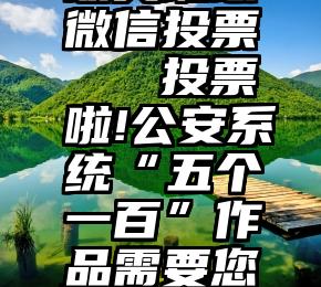 最美班级微信投票   投票啦!公安系统“五个一百”作品需要您的支持!