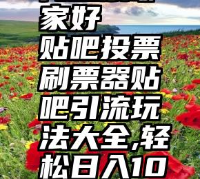 浙江微信代投票哪家好   贴吧投票刷票器贴吧引流玩法大全,轻松日入100+精准粉(164)