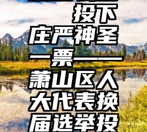 微信刷投票怎么退   投下庄严神圣一票——萧山区人大代表换届选举投票现场直击