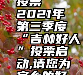 微信参赛选手线上投票   2021年第三季度“吉林好人”投票启动,请您为家乡的好人投票点赞!