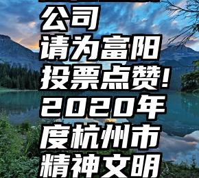 上海网络微信投票公司   请为富阳投票点赞!2020年度杭州市精神文明建设十件大事评选