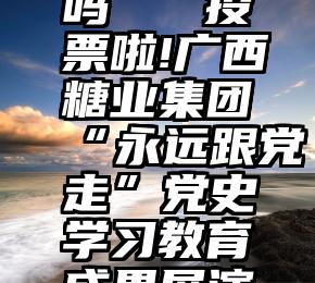 微信投票后可以改吗   投票啦!广西糖业集团“永远跟党走”党史学习教育成果展演线上评比进行中……