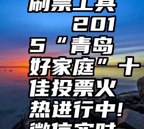 磐石投票刷票工具   2015“青岛好家庭”十佳投票火热进行中!微信实时参与!