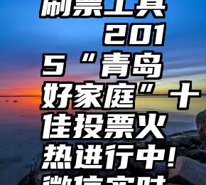 磐石投票刷票工具   2015“青岛好家庭”十佳投票火热进行中!微信实时参与!