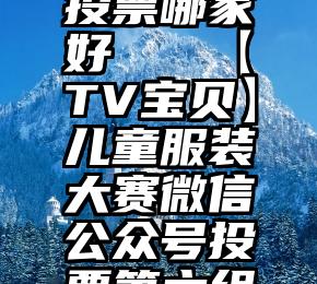 正规微信投票哪家好   【TV宝贝】儿童服装大赛微信公众号投票第六组51~60号