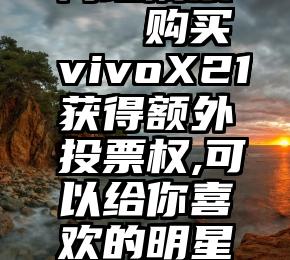 网址刷票   购买vivoX21获得额外投票权,可以给你喜欢的明星投票了
